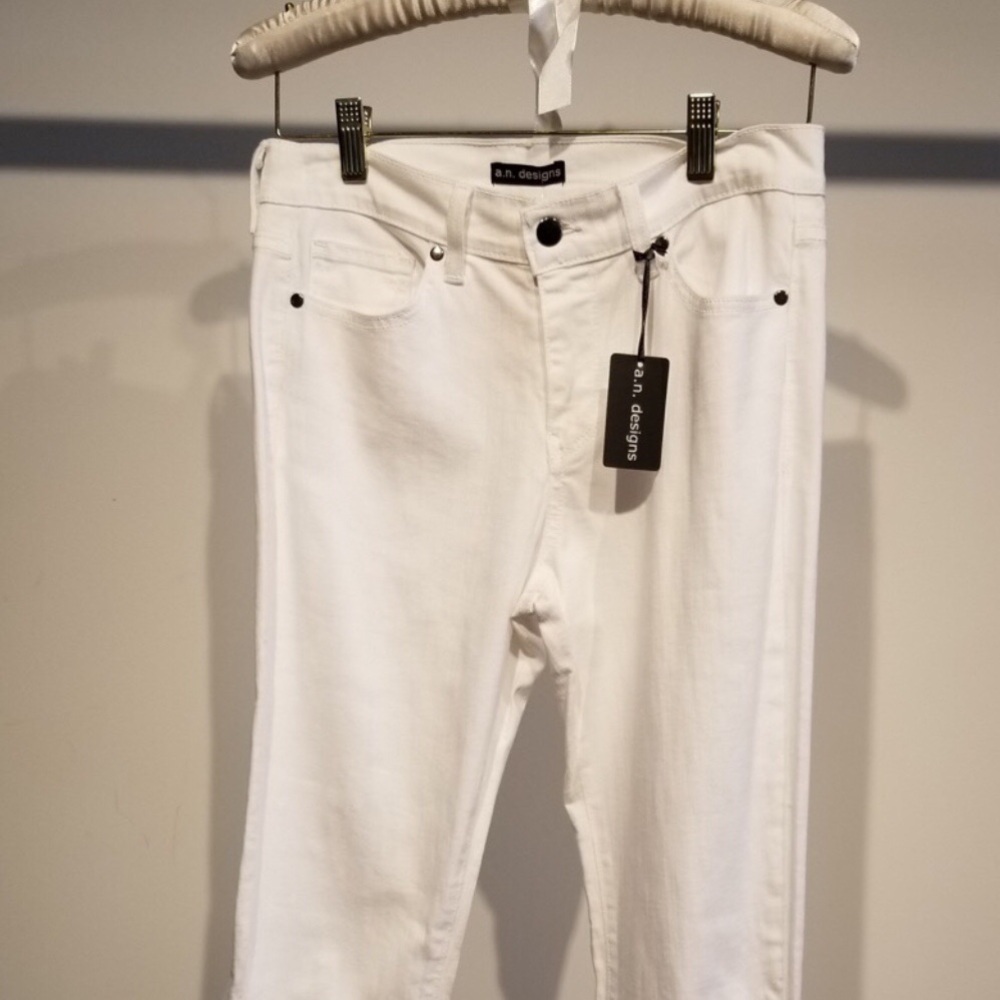 a.n.design jeans white size 4